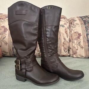 Naturalizer Dark Brown Over the Knee Boots